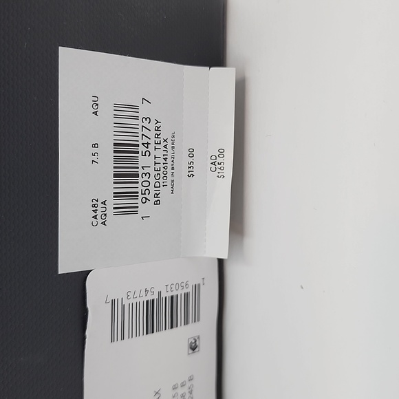 ⭐️COACH 💯 NWT, "BRIDGETT TERRY" SLIDERS/SHOES, THE SIZE=7.5 LADIES, AQUA COLOR - Picture 14 of 16